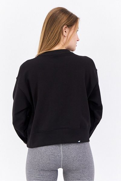 Puma Women Relaxed Fit Long Sleeves Training Sweatshirt, Black
