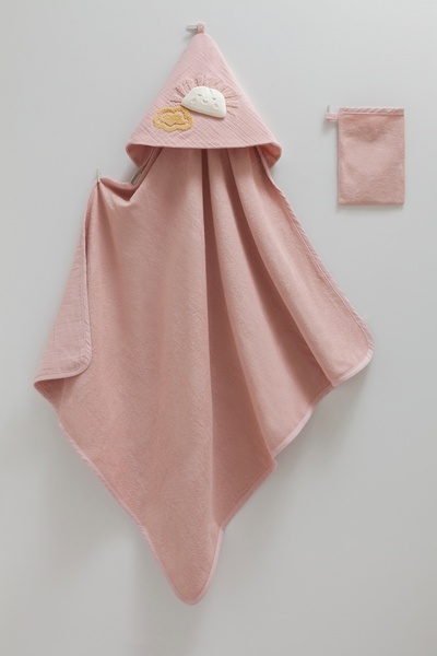 Caramell منشفة أطفال محبوكة أساسية من ليتل إيمو مقاس 82x90