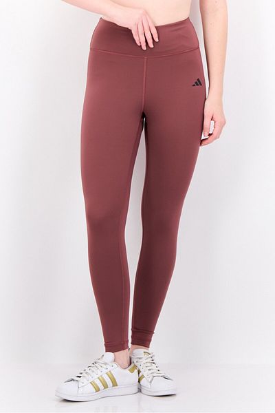 adidas Women Tight Fit Brand Logo Training Leggings, Deep Maroon