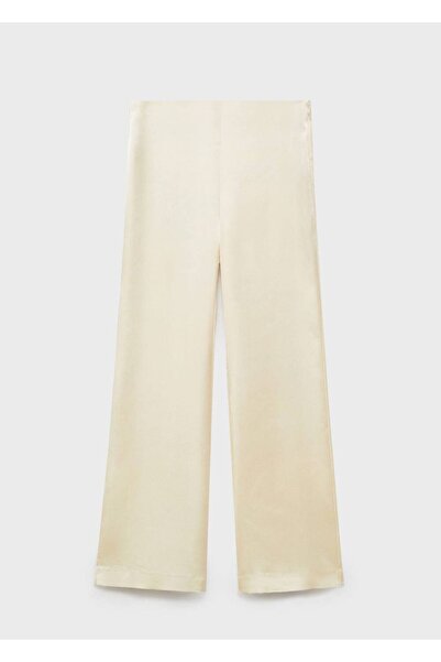 MANGO Woman Satin Straight Cut Pants