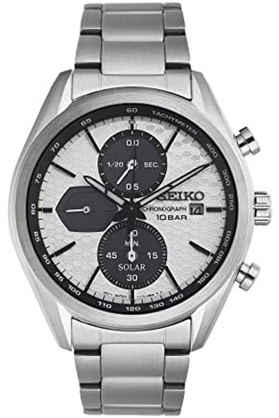 Seiko Macchina Sportiva SSC769P1 Solar Chronograph Men's Watch White Dial, 41.4mm, Sapphire