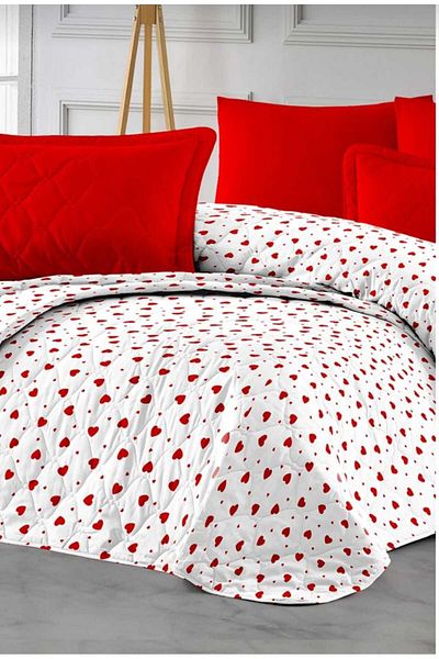 MORRİVAL Cotton single Double sided Bedspread with Cap - Pike 155 x 230