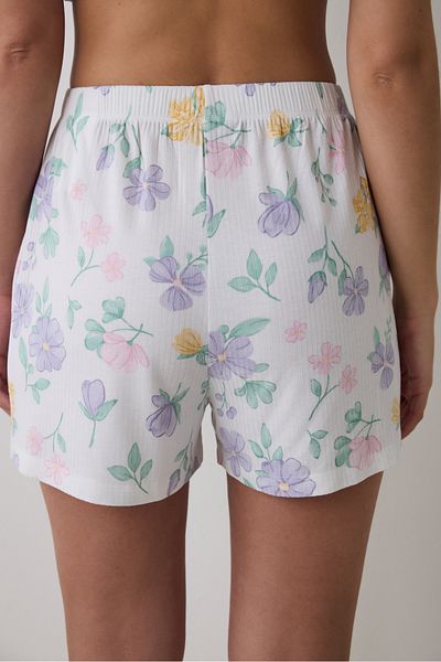 Penti Pyjama-Unterteil mit farbigen Shorts – Love More Printed