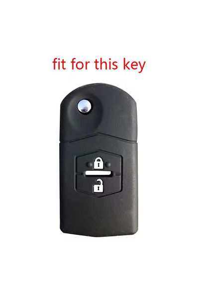 emii auto spare parts For Mazda 2 3 6 Cx-7 Cx-5 Cx9 Demio Mx5 Silicone Key Case Cover Black