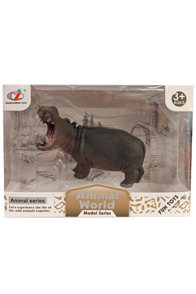 Animal World Calimera Toys Hayvan Figürleri Oyuncak Hipopotam (Su Aygırı) Ağz...