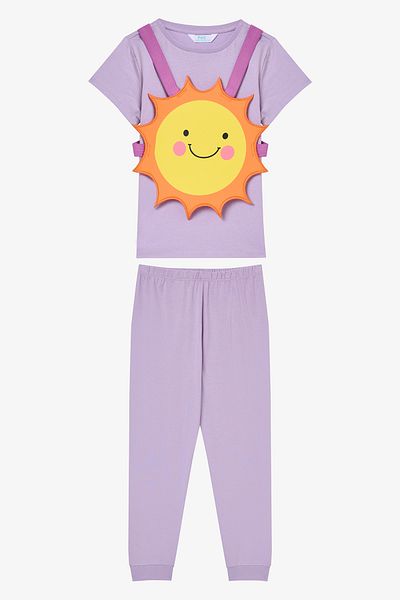 Penti Sonnenlila Pyjama-Set für Mädchen