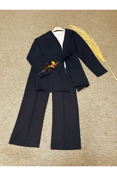 LİNA TESETTÜR Double set with chima detail