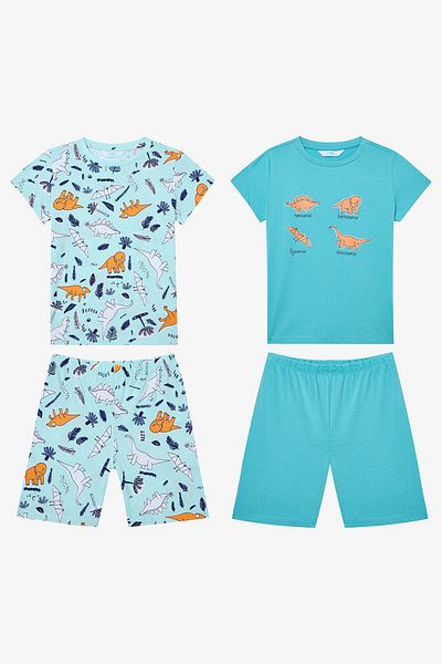 Penti Mehrfarbiges Sleepysaurus-Pyjama-Set für Jungen, 2 Stück