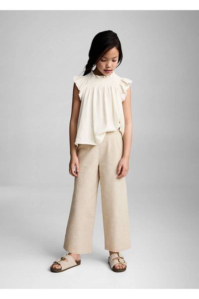 MANGO Kids Woven culotte pants