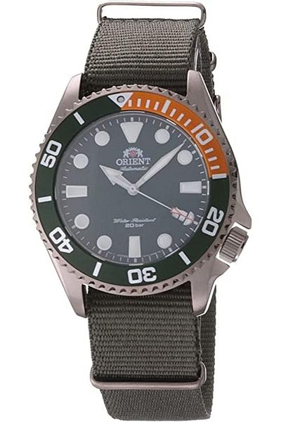 Orient RA-AC0K04E00C Automatic Men's Watch Green Dial, Nylon Strap, 43.4mm, 200m Diver