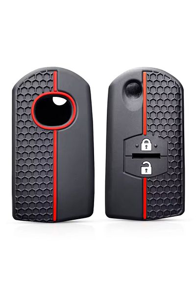 emii auto spare parts For Mazda 2 3 6 Cx-7 Cx-5 Cx9 Demio Mx5 Silicone Key Case Cover Black