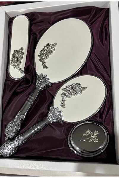 Muensu مجموعة مشط مرآة مهر العروس، مجموعة مرايا، حزمة العروس، مجموعة الزفاف، ...