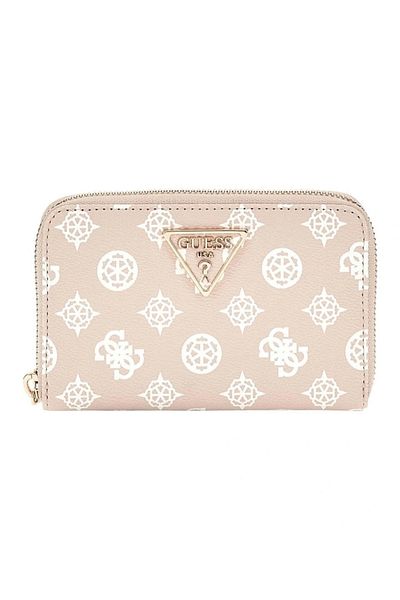 Guess Women's Beige Laurel Medium Size Zippered Wallet