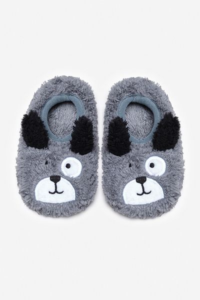 Penti Boys' Black Dog Anthracite Booties