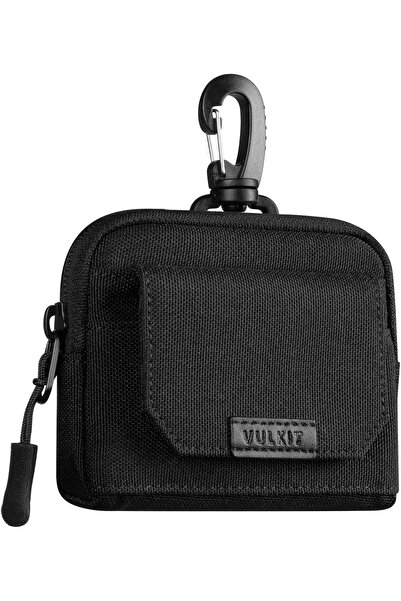 VULKIT محفظة نسائية من قماش أكسفورد مع حامل بطاقات محمي بتقنية تحديد الهوية بموجات الراديو ومشبك مقاوم للماء للرجال والنساء