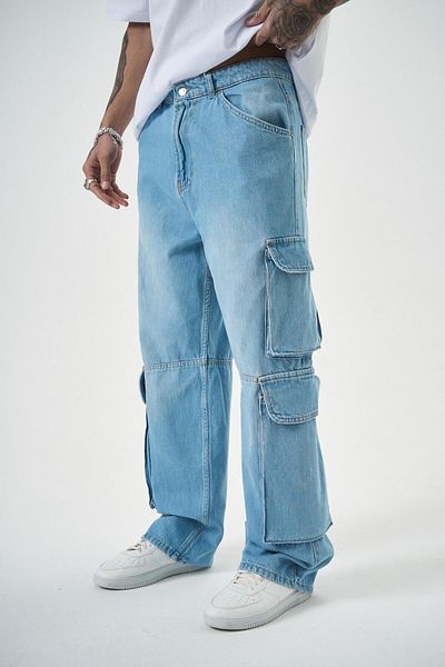 Respire Washed Cargo Baggy Παντελόνι
