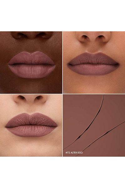 SEPHORA COLLECTION Cream Lip Stain 10HR Liquid Lipstick - 72 Alter-ego - Matte Deep Mauve Nude 5ml