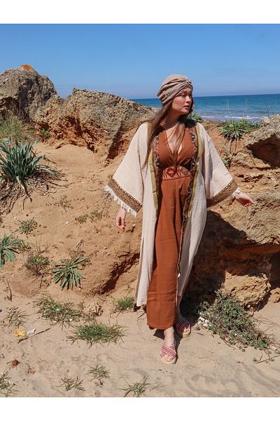 Su Koleksiyon Beige Tarsus Kaftan Shoes