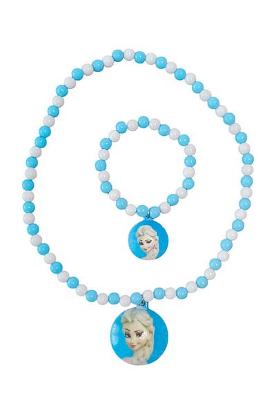 Eva Rose Girl's Princess Figured Bead Necklace Bracelet Set Girl's Bracelet Girl's Bracelet