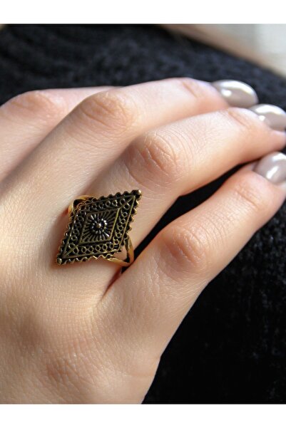 esha Trend Desenli Antik Ayarlanabilir Kadın Vintage Yüzük euy1274