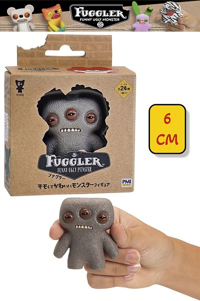 TOYFEST مجسم فردي من مجموعة فوجلر - 6 سم - بني غريب مزعج