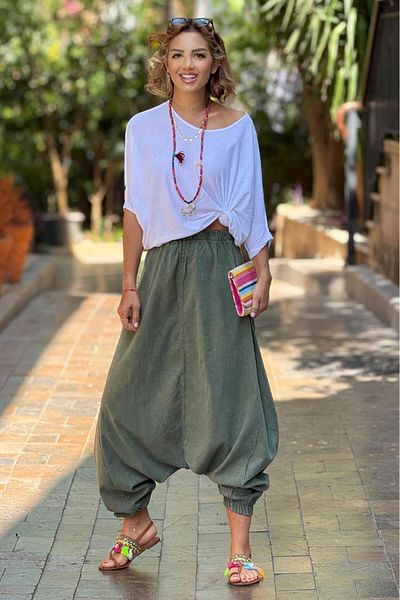 Nevin Kaya Moda Khaki Piece Paint Shalwar