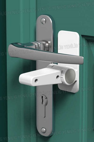 Yenilig Baby Child Safety Door Handle Lock 1 Piece Safety Averted Anti-Escape White Protection Lock