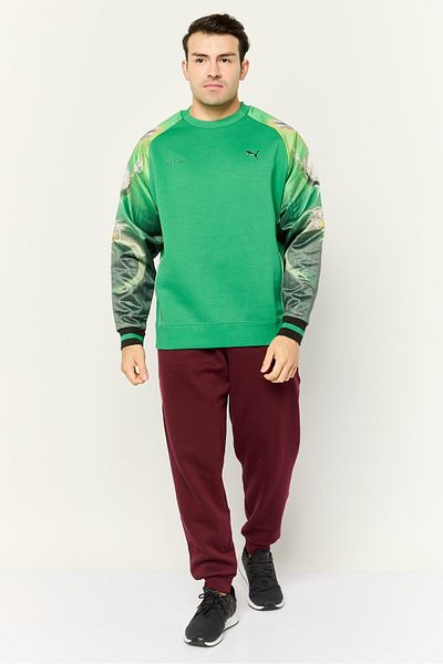 Puma X Sorayama Men Relaxed Fit Long Sleeves Outdoors Sweatshirts, Green