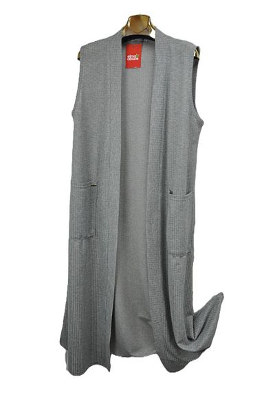 elma abone New Season Knitted Long Vest