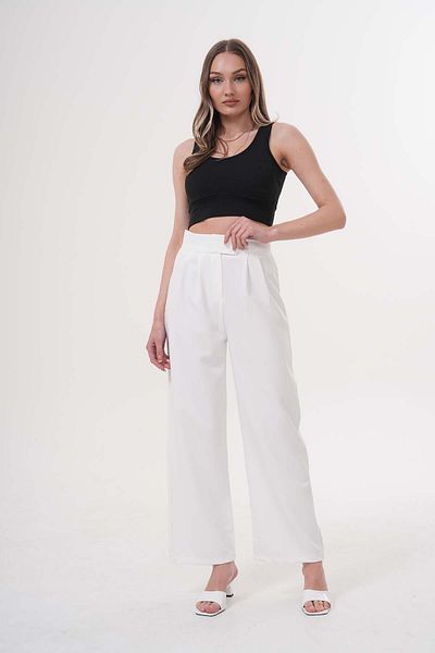 makarimato Women's Modern Cut Velcro High Waist Pants