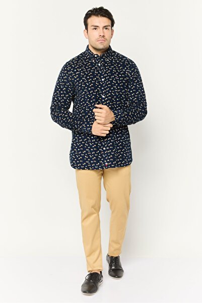 Tommy Hilfiger Men Slim Fit Floral Print Long Sleeves Casual Shirt, Multicolor