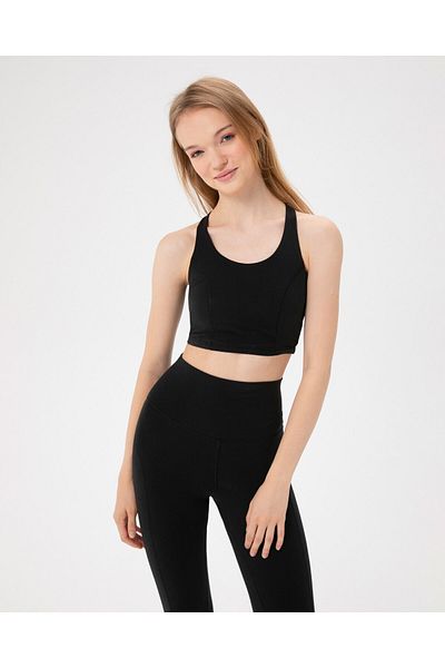 Ayma Active Black Swimming Bra with Organic Cotton Pads - Active