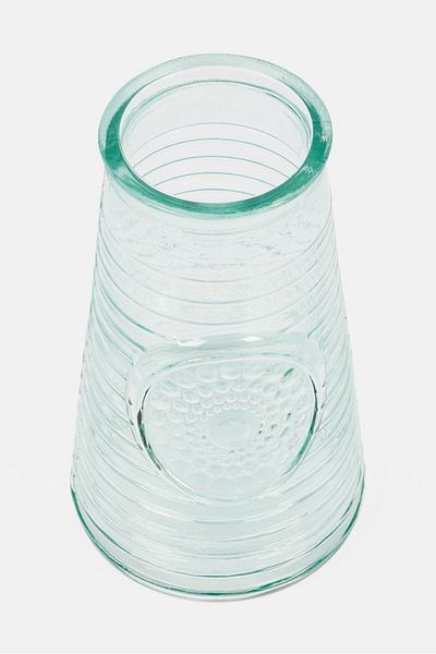 Tchibo Mandala,Vase Marta 16 diameter x 27.5 H cm, Transparent