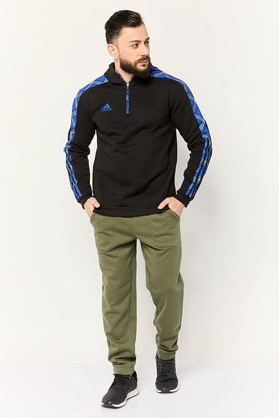adidas Men Sportwear Fit Long Sleeves Outdoor Hoodie, Black