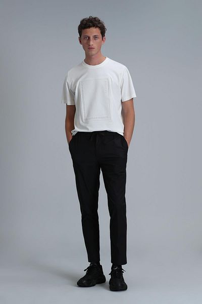 Lufian Mabel Graphic Patterned Modern T-Shirt - Off White