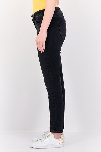 Esprit Women Slim Fit Mid Rise Straight Leg Stretchable Jeans, Black