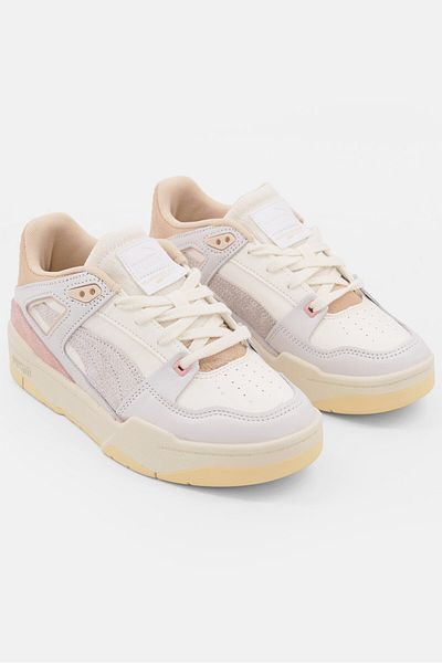 Puma Women Slipstream Thrifted Lace Up Training Shoes, Warm White