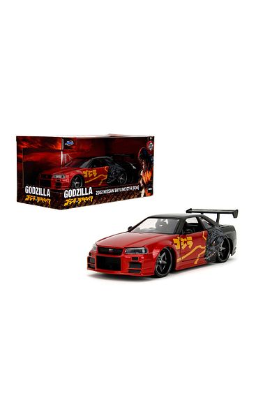 Jada سيارة بمقياس 1:24 جودزيلا 2002 نيسان سكاي لاين GT-R (R34)