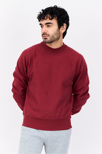 Champion Men Sportswear Fit Long Sleeve Outdoor Sweatshirts, Maroon
