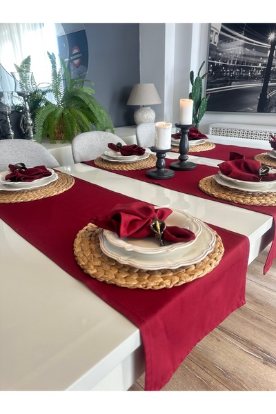 Decamor home Бавовняний бездоганний, не залишає плям, бордовий короткий бігун...