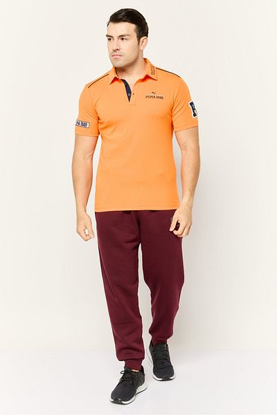 Puma Men Sportswear Fit Short Sleeve Golf Polo Shirts, Orange