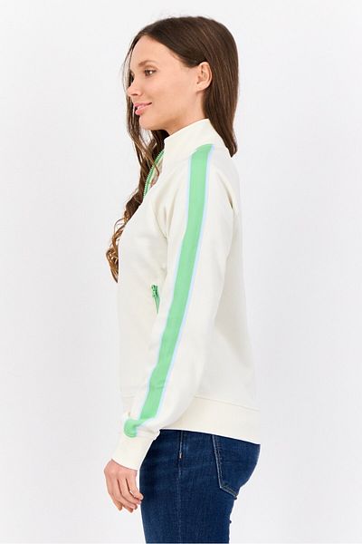 Esprit Women Embroidered Logo Full Zip Sweatshirt, Multicolor