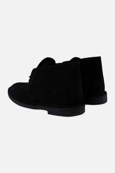 CLARKS Men Standard Desert Lace Up Ankle Boots, Black