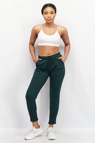 adidas Women Sportwear Fit Brand Logo Outdoor Track Pants, Green