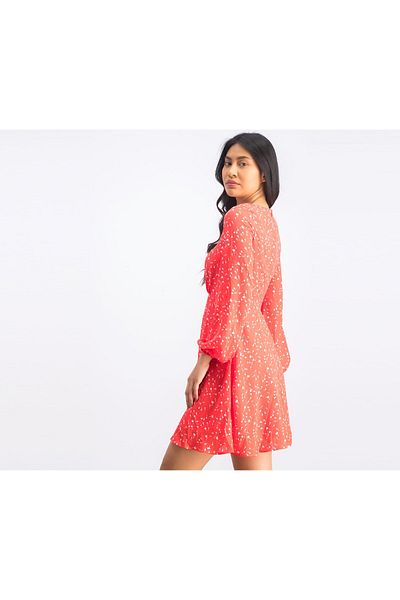 GAP Women Floral A Line Dresses, Orange