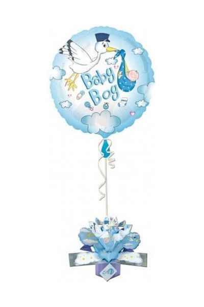 party world Baby Shower Blue Stork Foil Balloon (Weighted 1 Piece)