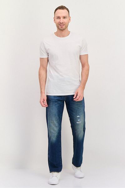 GAP Men Original Fit Rip No Stretchable Denim Jeasn, Blue