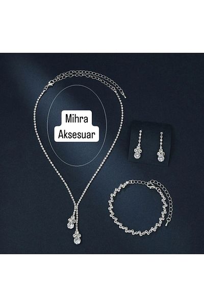 Mihra Set of Three - Necklace, Earrings and Bracelet