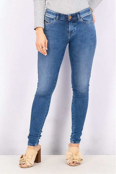 Diesel Women High Waist Slandy Super Slim Skinny Jeans, Blue Wash
