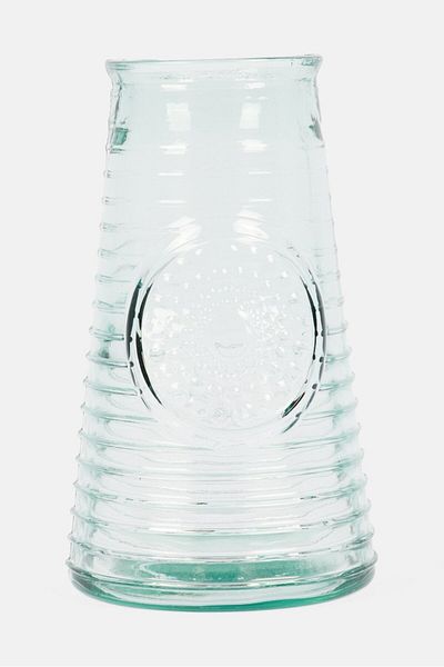 Tchibo Mandala,Vase Marta 16 diameter x 27.5 H cm, Transparent